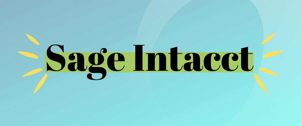 Image with the words "Sage Intacct"